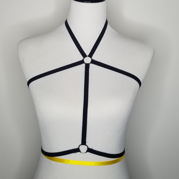 Womens Alluring Elastic Harness Bra Cage S… - Picture 2 of 7